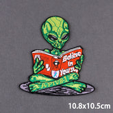 Bügelaufkleber - Alien